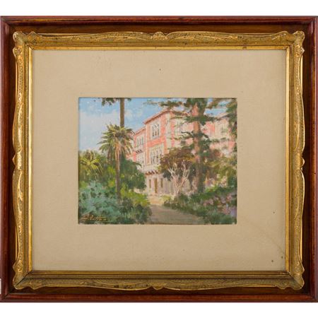 View of villa Whitaker on Cavour street