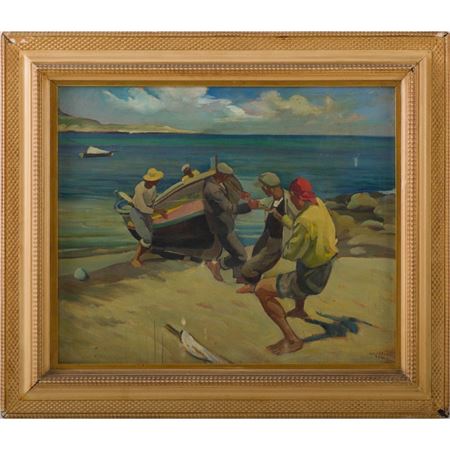 Sample artwork by Alfonso Amorelli (1898 - 1969), known for painting - View similar artists and auction records
