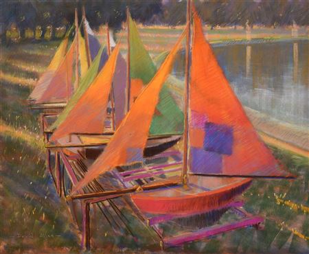 Sample artwork by David Allen (Born 1945), known for painting - View similar artists and auction records