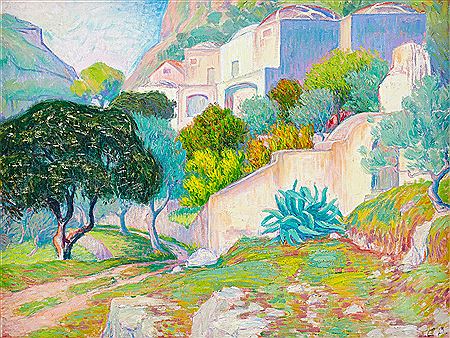Mountain village in summer greenery, Amalfi by Carl Palme - Auction record, sale price, and art valuation. Compare with similar artists and explore comparable artworks.