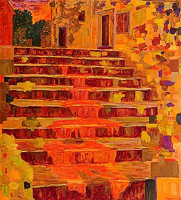 "Around stairs XVII" by Rolf Hanson - Auction record, sale price, and art valuation. Compare with similar artists and explore comparable artworks.