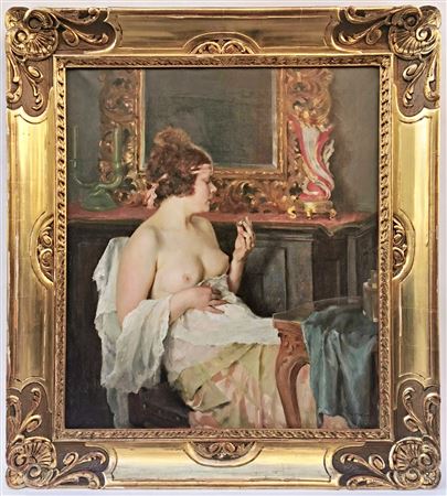 Girl's nude in boudoir
