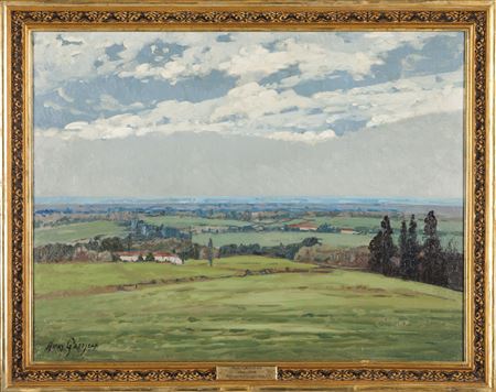 “PAYSAGE AUX NUAGES BLANC”