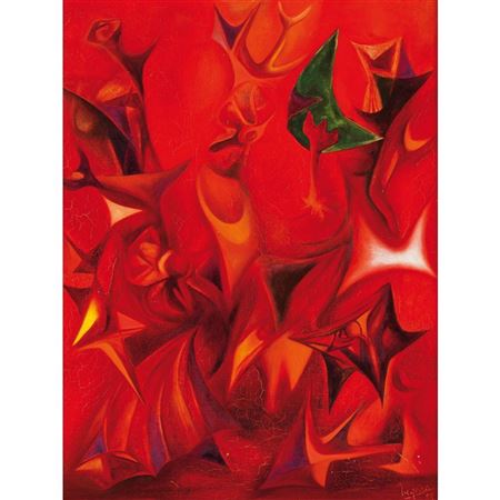 Untitled ("Oil 69") by Vespeira - Auction record, sale price, and art valuation. Compare with similar artists and explore comparable artworks.