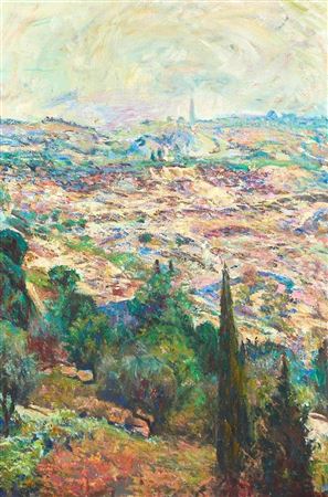 Italian Landscape by Lucien Krief - Auction record, sale price, and art valuation. Compare with similar artists and explore comparable artworks.
