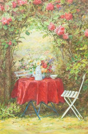Tea and climbing roses