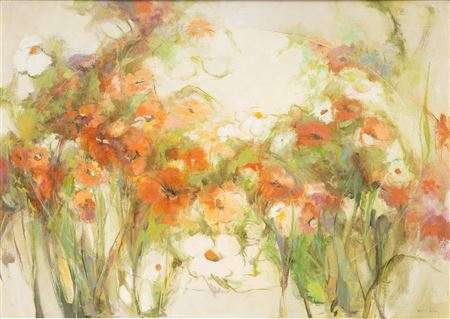 "Floral in an Oval", 1980
