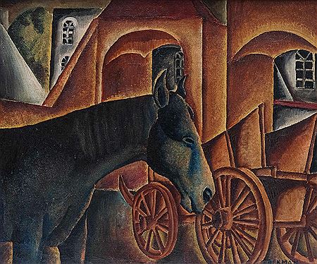 Paard en wagen by Hubertus Cornelis Gerardus Bekman - Auction record, sale price, and art valuation. Compare with similar artists and explore comparable artworks.
