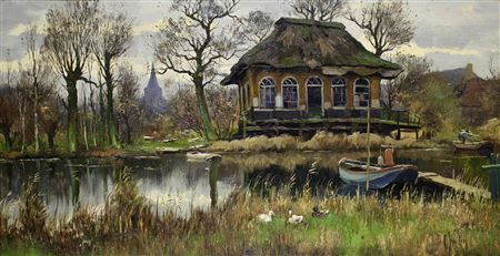 View of the Freericks Chinese tea house in Hillegersberg