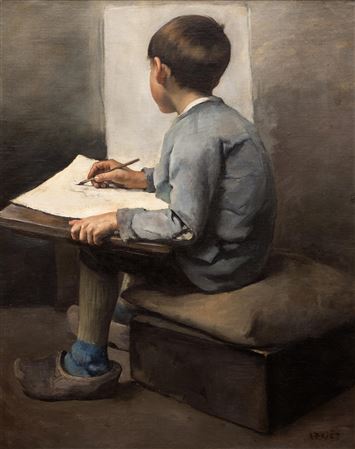 Le petit artiste by Arthur Briet - Auction record, sale price, and art valuation. Compare with similar artists and explore comparable artworks.