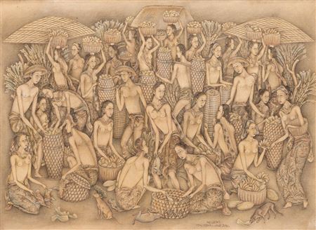 A Balinese market scene