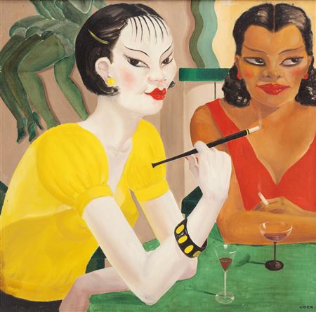 At the café