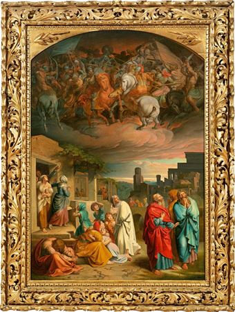 Vision of the inhabitants of Jerusalem before the siege by Antiochus IV. (Epiphanes). After 1844