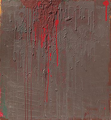 Untitled (Schüttbild). 1960 by Hermann Nitsch - Auction record, sale price, and art valuation. Compare with similar artists and explore comparable artworks.