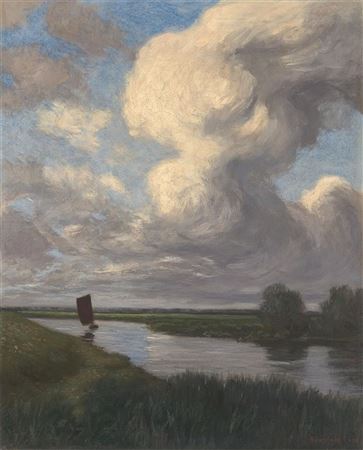 Torfboot auf der Hamme