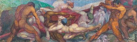 Kampf an der Fahne by Moritz Melzer - Auction record, sale price, and art valuation. Compare with similar artists and explore comparable artworks.
