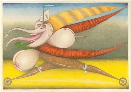 Sample artwork by Friedrich Schroder-Sonnenstern (1892 - 1982), known for painting, drawing, prints - View similar artists and auction records