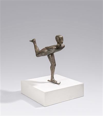 Mixed Lot of one Sculpture and one Drawing