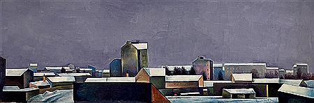 WINTER CITY by Frantisek Riha - Auction record, sale price, and art valuation. Compare with similar artists and explore comparable artworks.