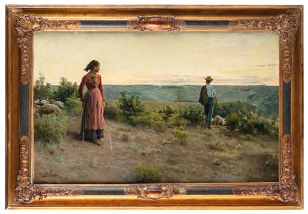 Nei campi al tramonto