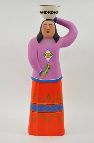 Woman with bowl