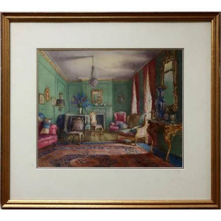 Sunlit french interior study