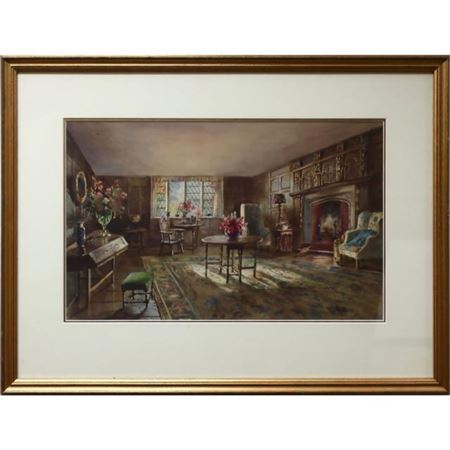 Sunlit english interior study