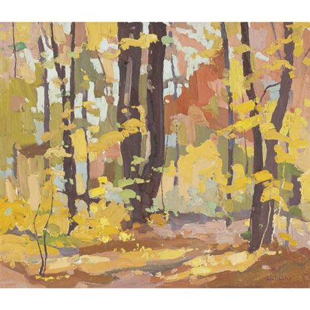 Sample artwork by Leslie Les G Tibbles (1916 - 2014), known for painting - View similar artists and auction records