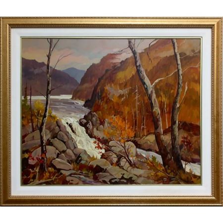 Sample artwork by Jacques Poirier (Born 1942), known for landscape, rural scenes, drawing, painting, silk screen printmaking - View similar artists and auction records