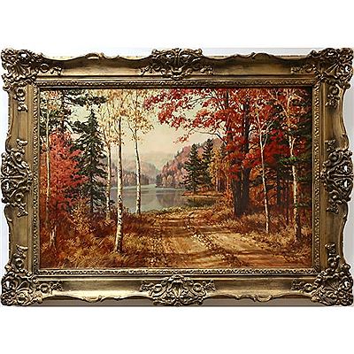 TRANQUIL FALL LAKE SCENE by George Fletcher - Auction record, sale price, and art valuation. Compare with similar artists and explore comparable artworks.