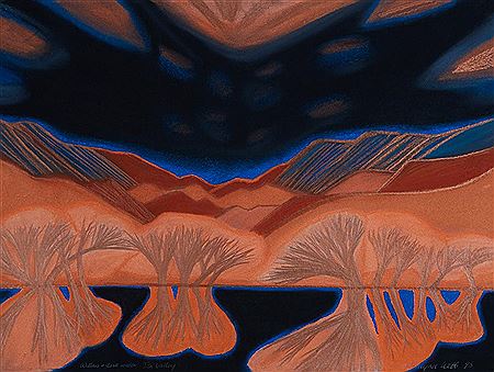 Willow & Dark Water-Ida valley by Marilyn Webb - Auction record, sale price, and art valuation. Compare with similar artists and explore comparable artworks.