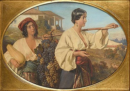 Italian wine growers by Ernst Wilhelm Rietschel - Auction record, sale price, and art valuation. Compare with similar artists and explore comparable artworks.