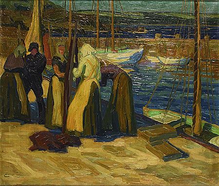 Fischer am Kai by Ernst Odefey - Auction record, sale price, and art valuation. Compare with similar artists and explore comparable artworks.