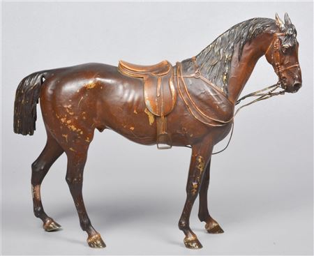 Cold Painted Bronze Horse
