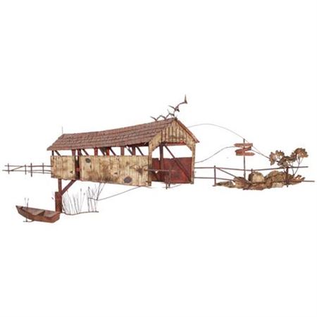 HANGING WALL DECORATION OF COVERED BRIDGE
