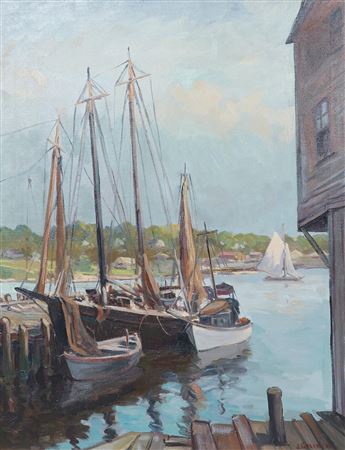 "Boats in Harbor"