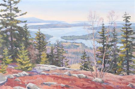 "From the Top of the Blue Hill" by Stefan Pastuhov - Auction record, sale price, and art valuation. Compare with similar artists and explore comparable artworks.
