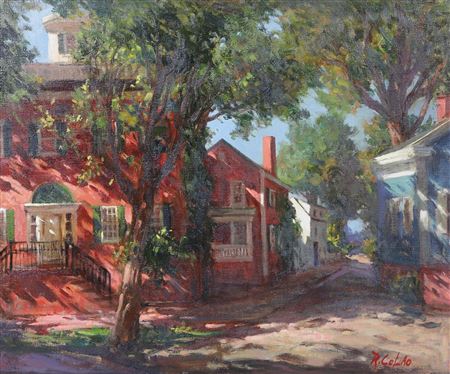 "Nantucket Street" by Rudolph Colao - Auction record, sale price, and art valuation. Compare with similar artists and explore comparable artworks.
