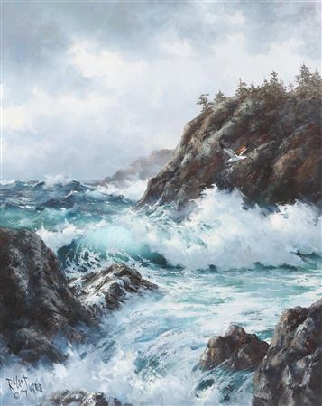 "Weather Break at Trinidad, California" by Robert Wee - Auction record, sale price, and art valuation. Compare with similar artists and explore comparable artworks.