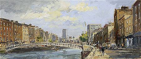 THE HA'PENNY BRIDGE, DUBLIN