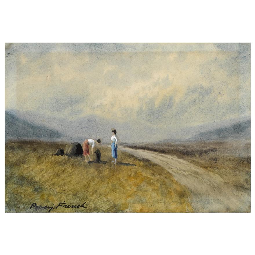 COLLECTING TURF, WEST OF IRELAND