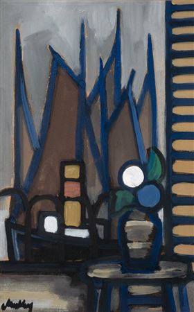 VIEW OF BOATS FROM A WINDOW