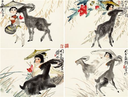 FIGURAL PAINTINGS (4)
