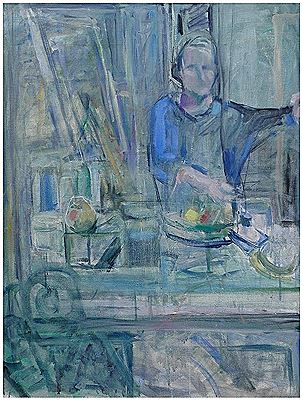 Self-portrait in the studio, 1980s by Ury Stettner - Auction record, sale price, and art valuation. Compare with similar artists and explore comparable artworks.