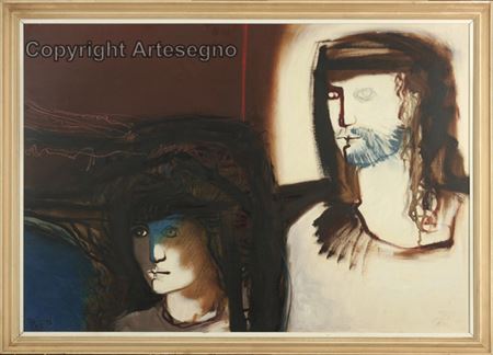 Sample artwork by Arrigo Poz (1929 - 2015), known for painting - View similar artists and auction records