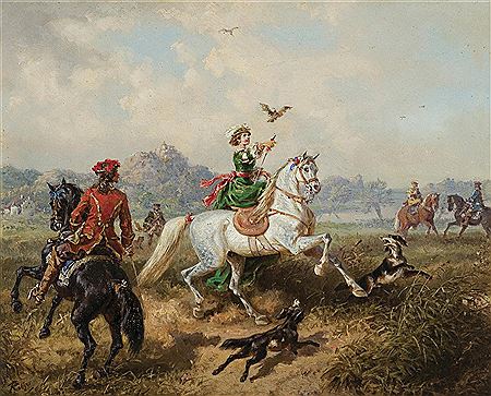 HUNTING by Friedrich Kaiser - Auction record, sale price, and art valuation. Compare with similar artists and explore comparable artworks.