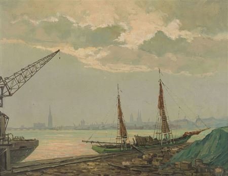 The Port of Bordeaux from La Bastide
