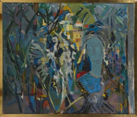 Composition with a face