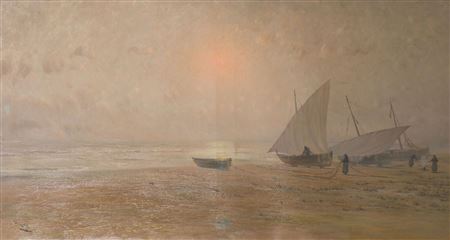Marine at sunset