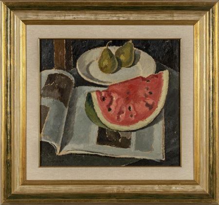 Still life with watermelon